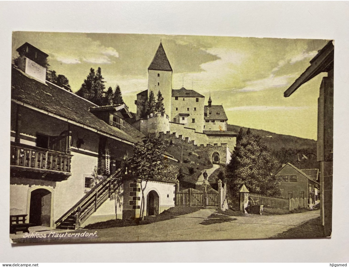 Austria Österreich Mauterndorf Schloss Castle Well Salzburg Lettmayer Edition 17017 Post Card POSTCARD - Mauterndorf