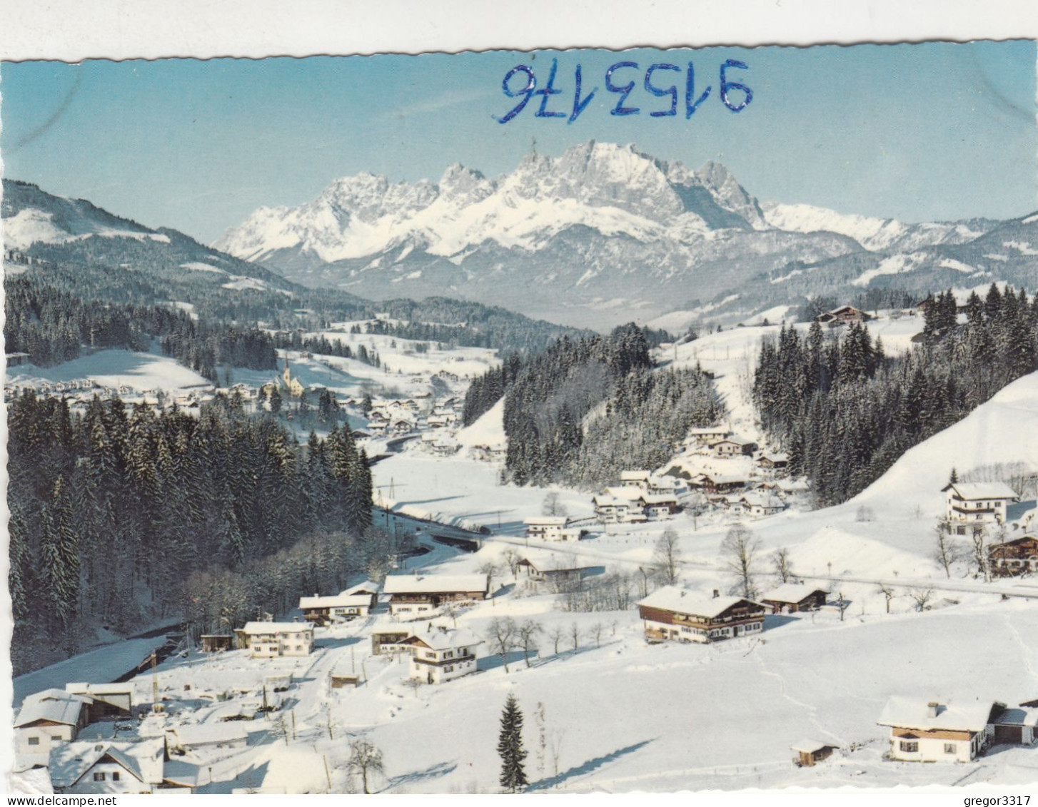 D4528) FIEBERBRUNN In Den Kitzbüheler Alpen - Gegen Wilden Kaiser  - Verschneite Häuser - Fieberbrunn