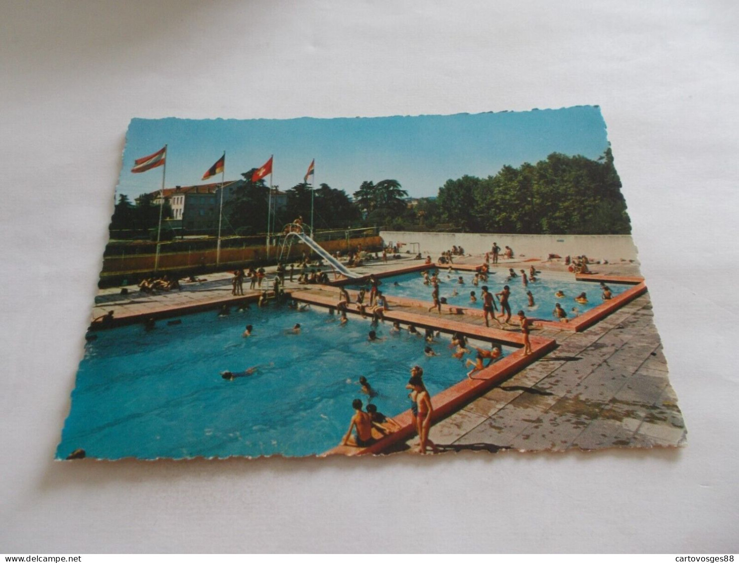 2 CPSM  BOURG DE PEAGE ( 26 Drome ) PISCINE  TRES ANIMEES  2 CARTES DIFFERENTES - Bourg-de-Péage