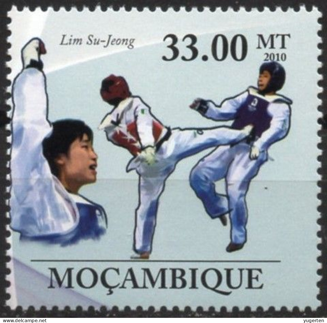 MOZAMBIQUE 2010 - 1v - MNH - Taekwondo - Lim Su-jeong - South Korea - Martial Arts - Sport - South Korean - Unclassified