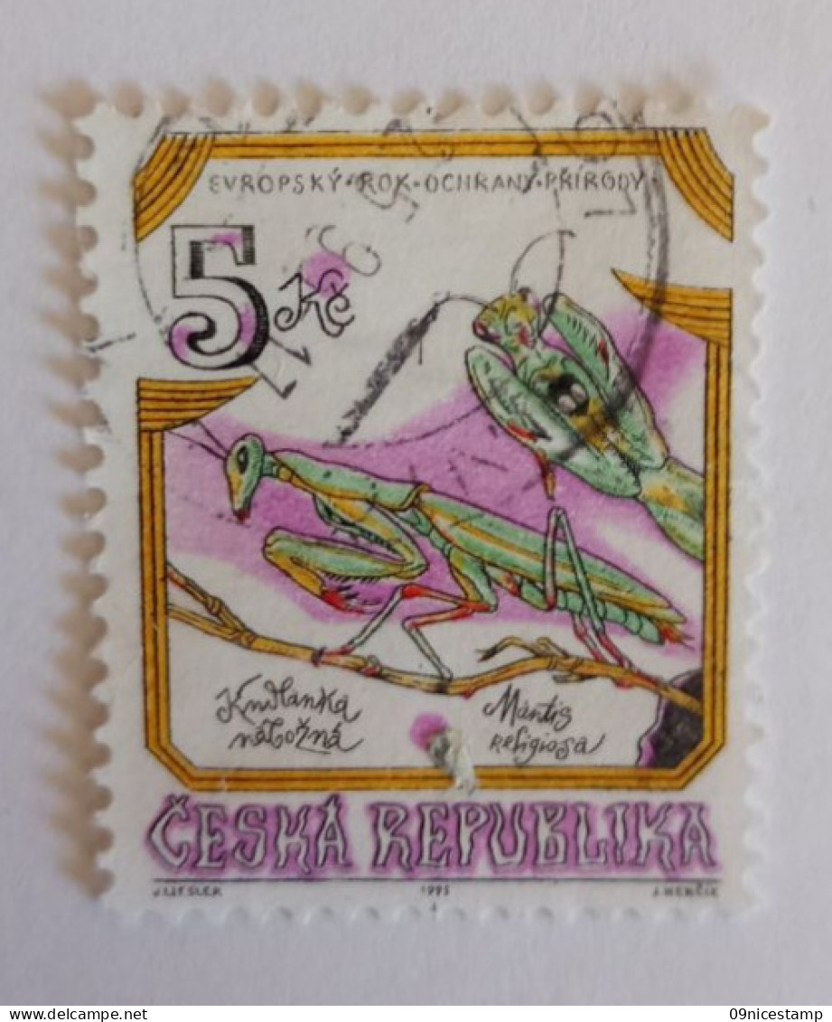 Ceska Republika, Year 1995, Cancelled; Insects - Gebraucht