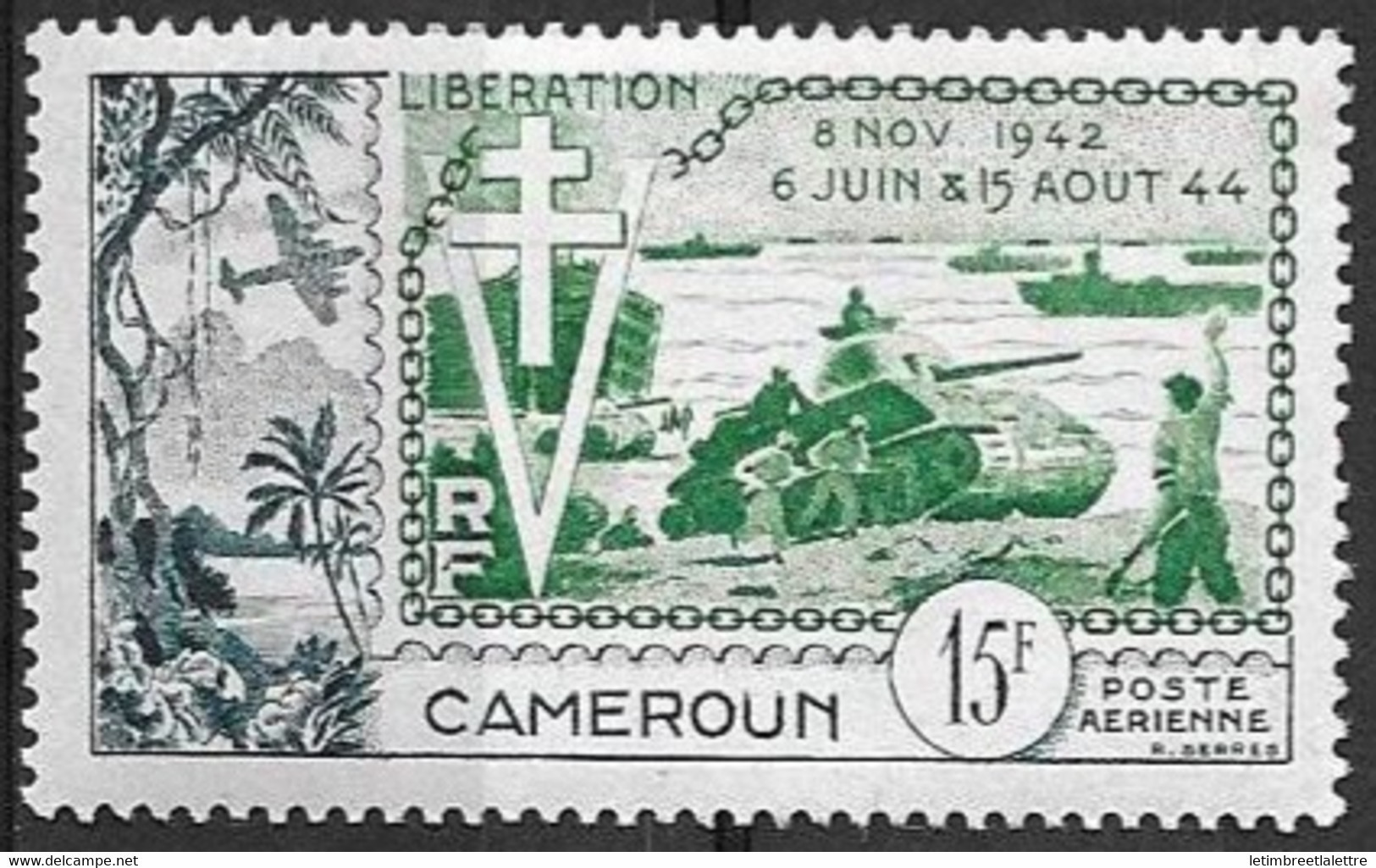 Cameroun - Poste Aérienne - YT N° 44 ** - Neuf Sans Charnière - 1954 - Neufs