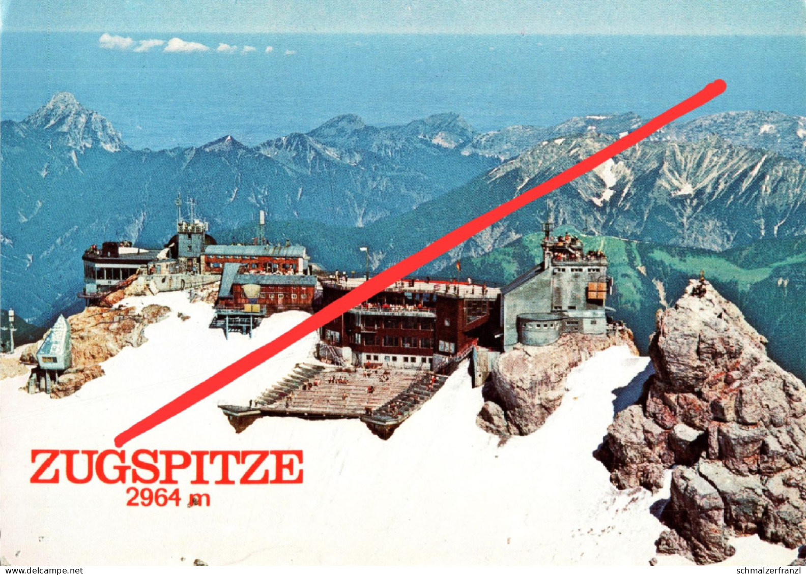 AK Zugspitze Münchner Haus Hütte Wetterwarte Bergstation Seilbahn A Hammersbach Grainau Ehrwald Garmisch Partenkirchen - Zugspitze