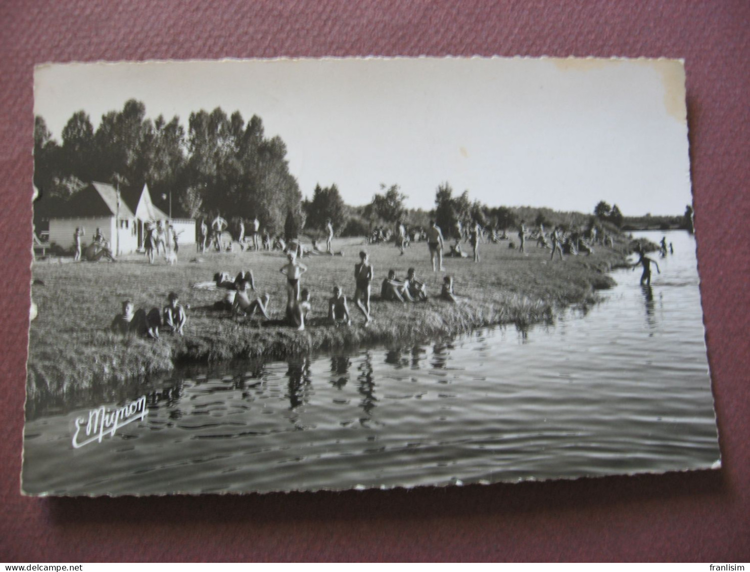 CPA PHOTO 70 PORT SUR SAONE La Plage ANIMEE  1950 1960 - Port-sur-Saône