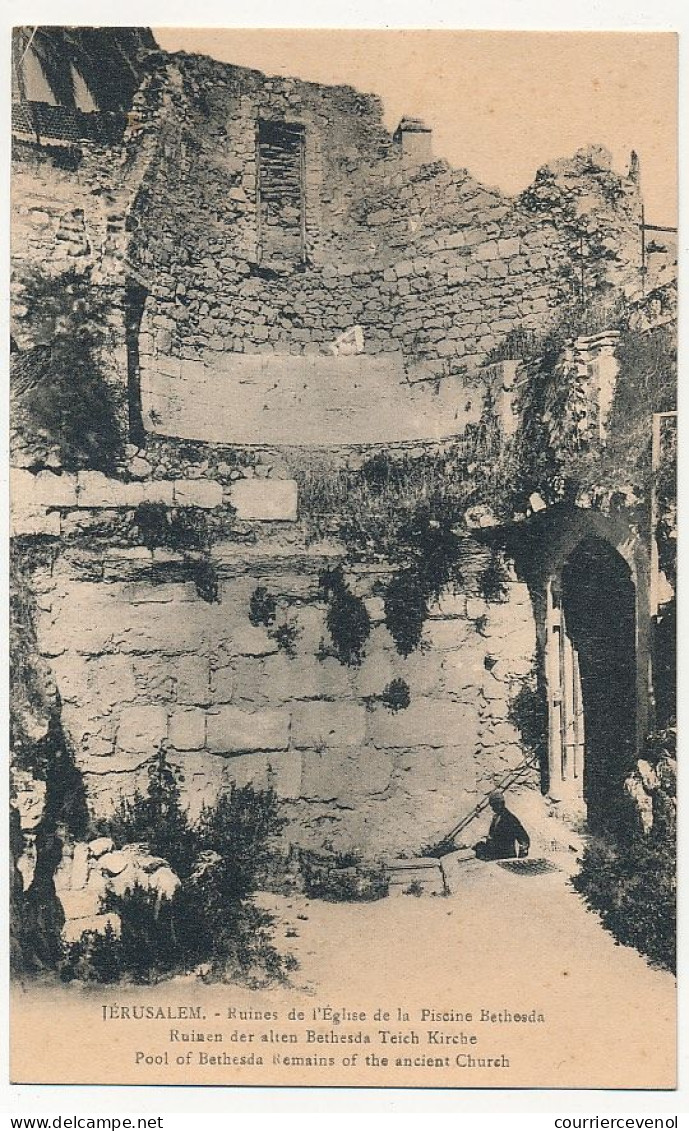 CPA - JERUSALEM (Israël) - Ruines De L'Eglise De La Piscine Bethesda - Israël