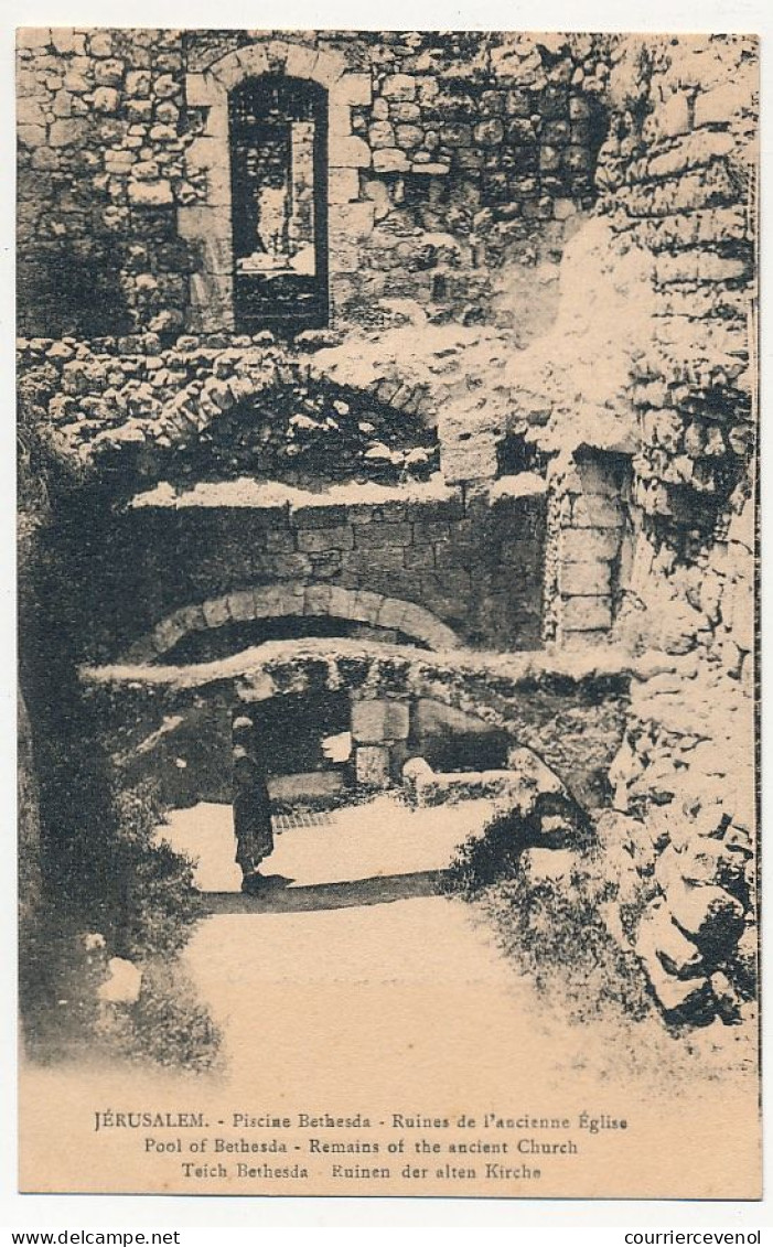 CPA - JERUSALEM (Israël) - Piscine Bethesda, Ruines De L'ancienne église - Israel