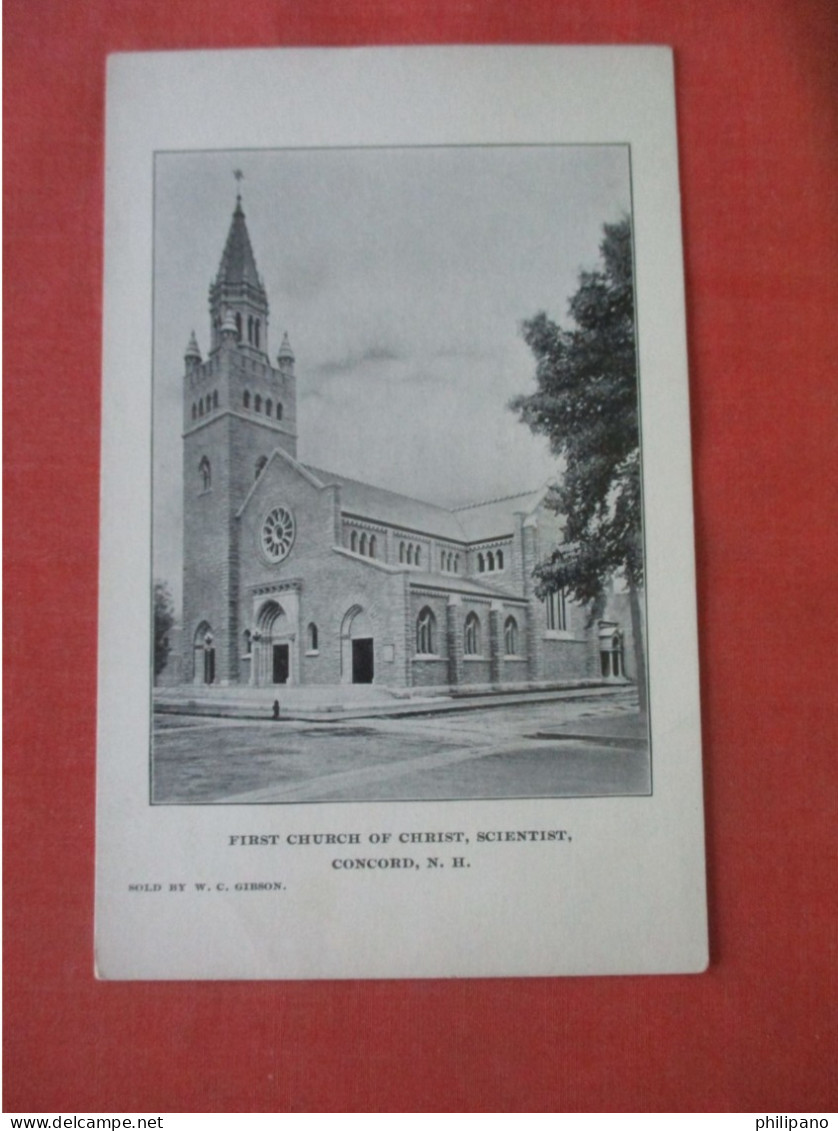 Private Mailing Card First Church Of Christ Scientist.   Concord New Hampshire > Concord  Ref 6177 - Concord