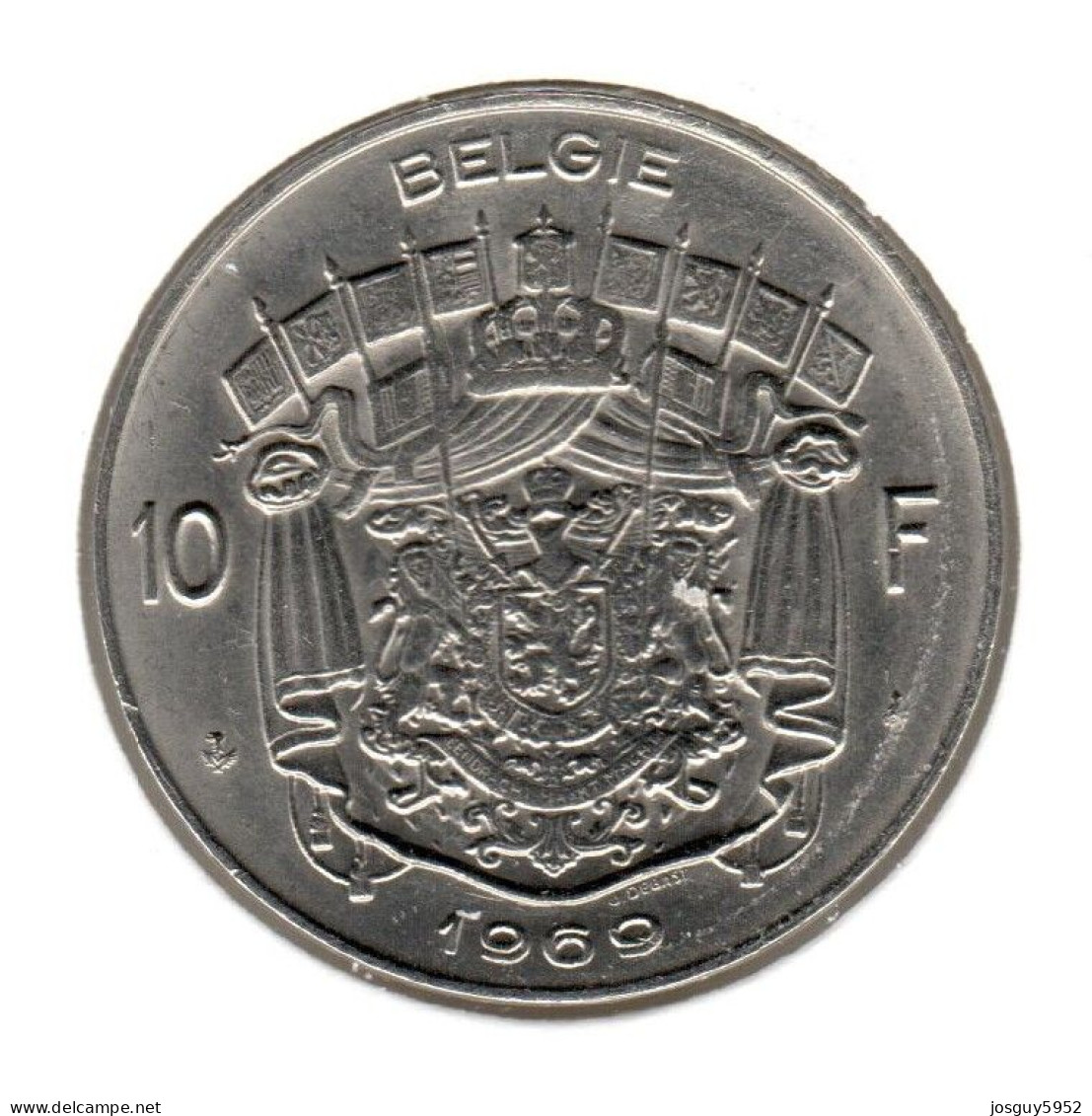 BELGIE - 10 FRANK 1969 - NEDERLANDS - PR - 10 Francs