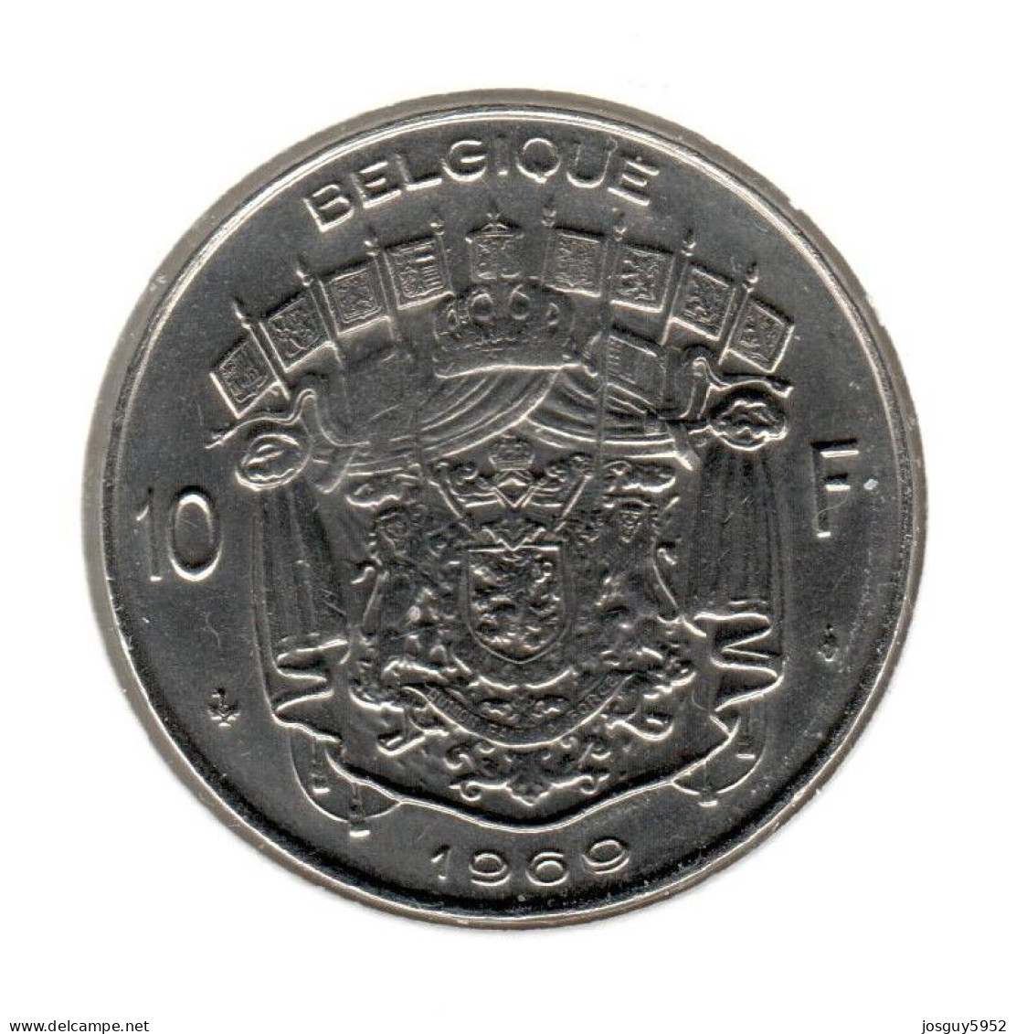 BELGIE - 10 FRANK 1969 - FRANS - PR - 10 Francs
