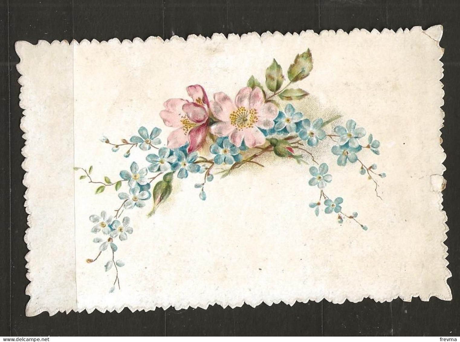 Découpis Gaufrée Fleurs Année 1900 - Bloemen