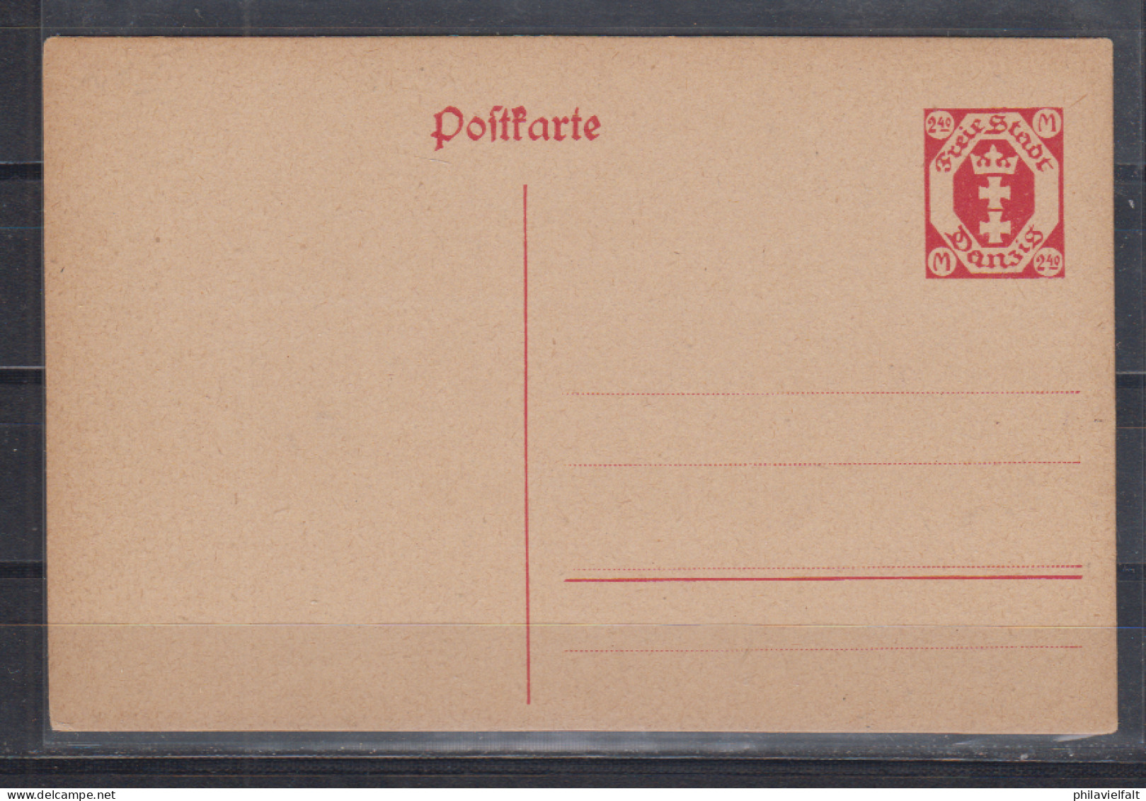 Danzig 1922 Nicht Verausgabte Ganzsache MiNo. P I **, Ungebraucht - Postal  Stationery