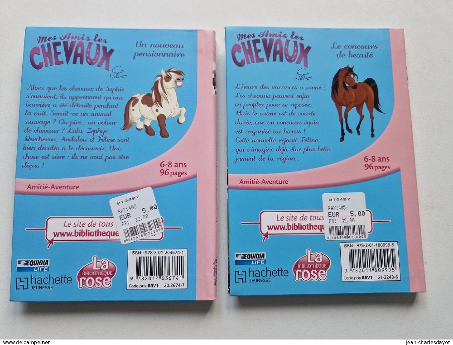 Lot 2 Livres Mes Amis Les Chevaux Numéros 1 Et 10 / 6-8 Ans - Biblioteca Rosa