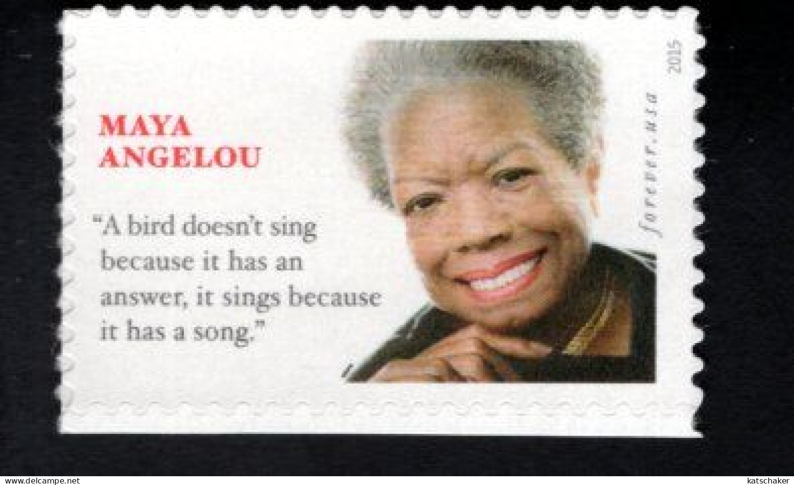 1857522795 2015 SCOTT 4979 (XX)   POSTFRIS MINT NEVER HINGED   - MAYA ANGELOU WRITER - Unused Stamps