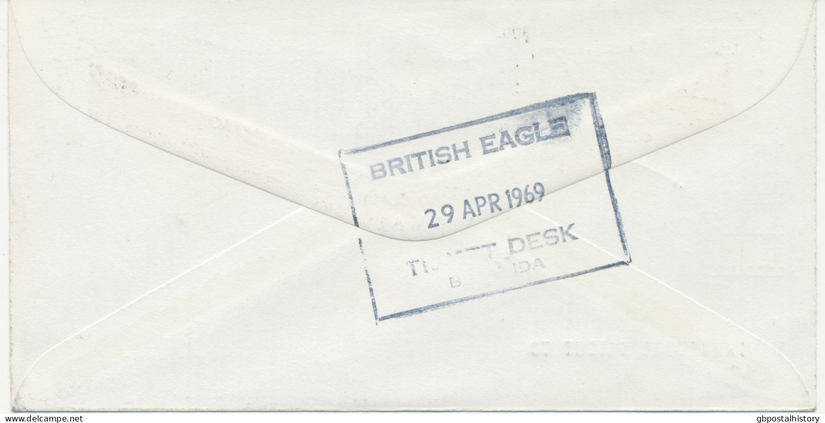 GB 1968 Rare First Flight British Eagle (BE – Existed From 1948 To 1968) With Boeing 707 Jet “LONDON – HAMILTON, BERMUDA - Covers & Documents
