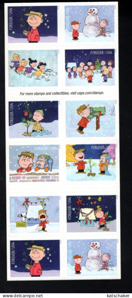 1857532329 2015 SCOTT 5030B (XX)   POSTFRIS MINT NEVER HINGED   - CHRISTMAS  & CHARLIE BROWN - Unused Stamps