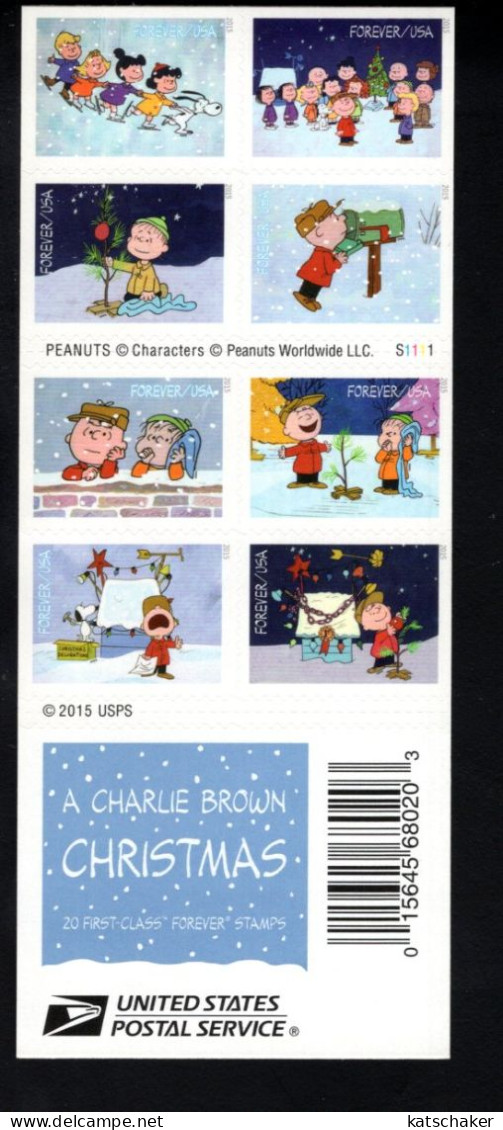 1857532329 2015 SCOTT 5030B (XX)   POSTFRIS MINT NEVER HINGED   - CHRISTMAS  & CHARLIE BROWN - Unused Stamps