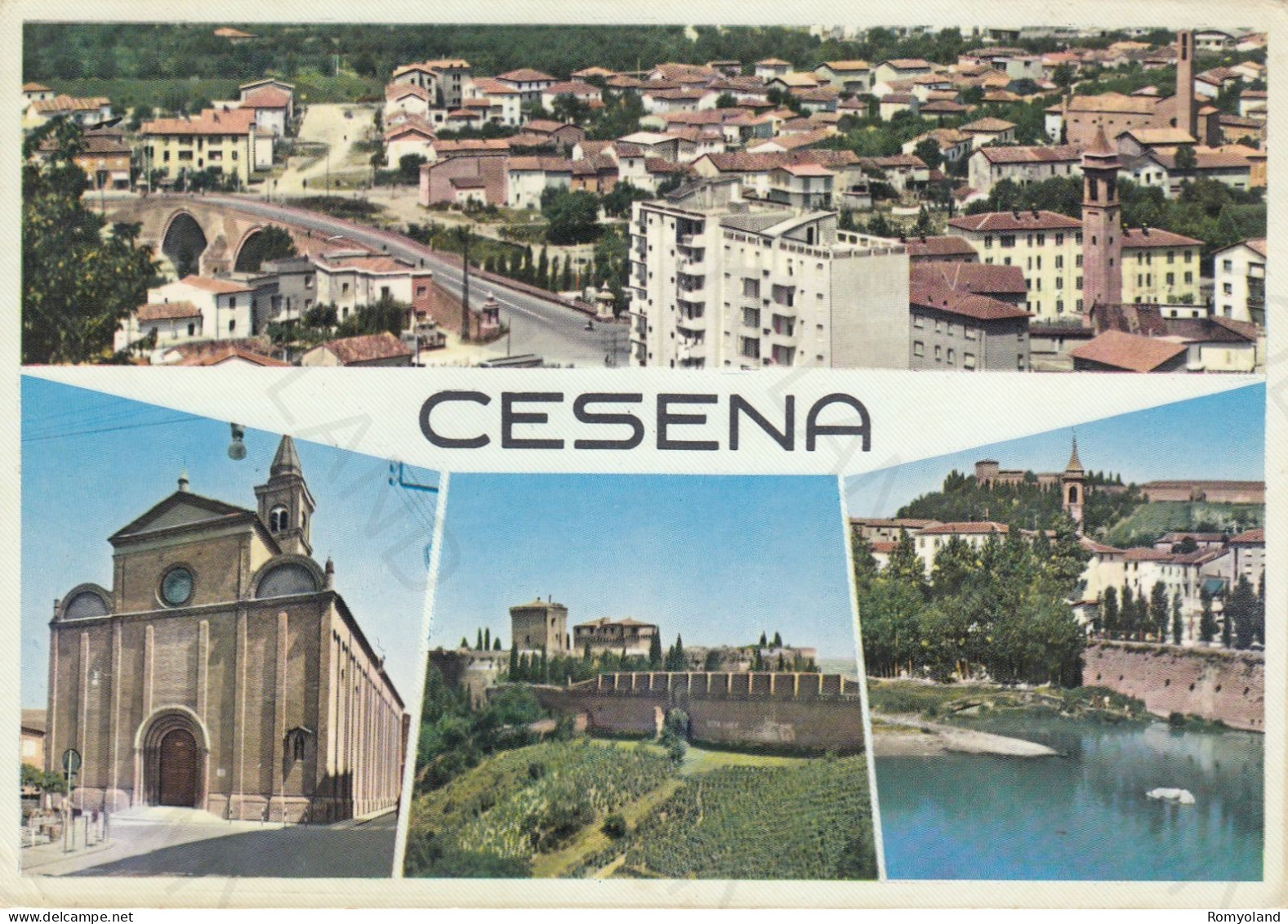 CARTOLINA  CESENA,EMILIA ROMAGNA-MARE,SOLE,ESTATE,VACANZA,SPIAGGIA,LUNGOMARE,BARCHE A VELA,BELLA ITALIA,VIAGGIATA 1964 - Cesena