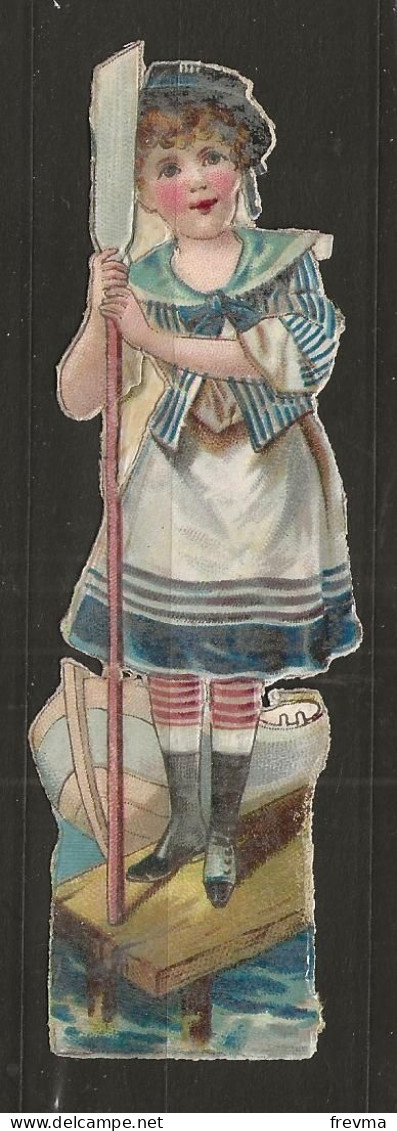 Découpis Gaufrée Jeune Fille Année 1900 - Enfants