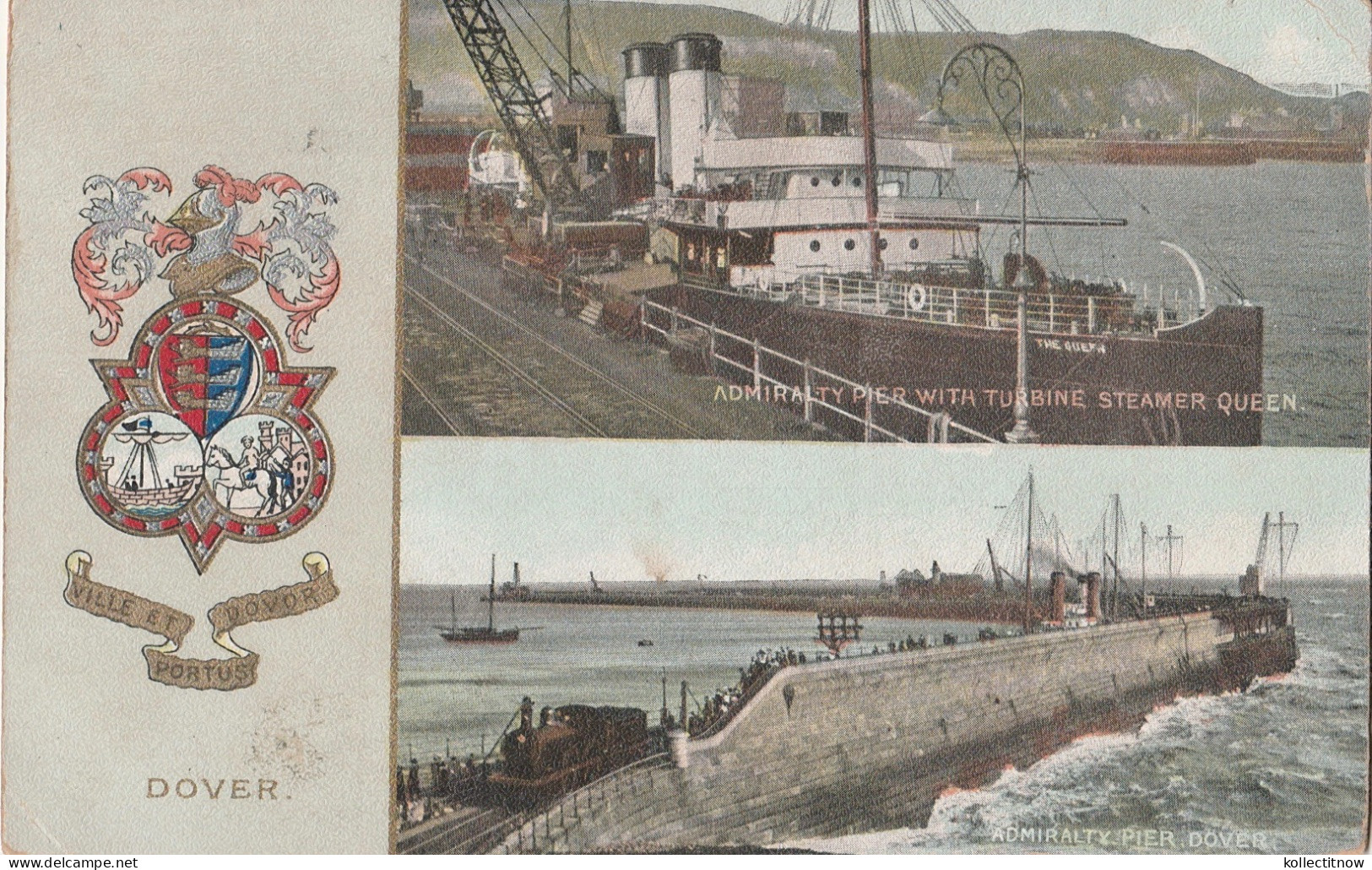 DOVER CREST - ADMIRALTY PIER - 1910 - Dover