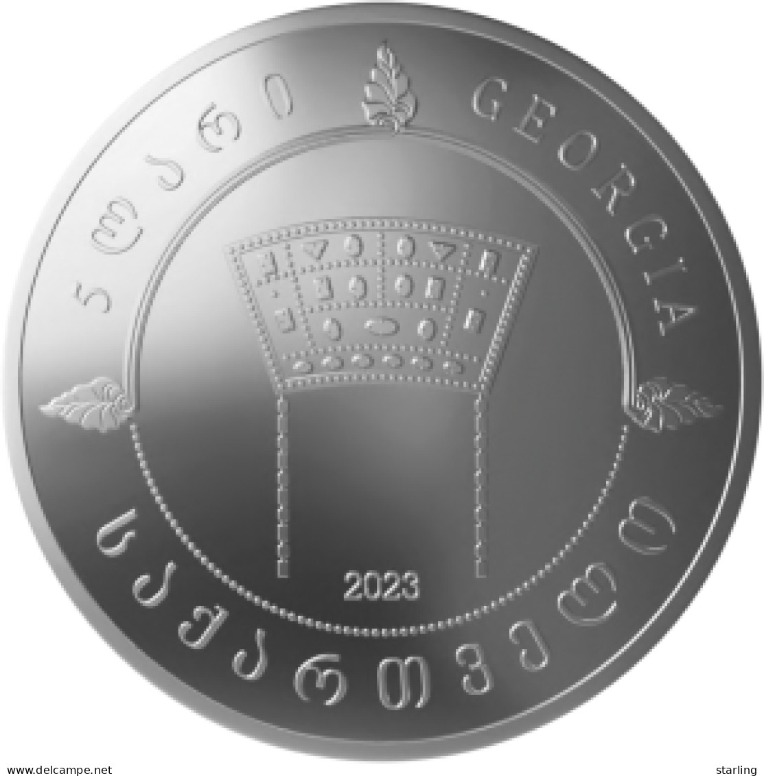 Georgia 2023 King Bagrat III 5 Lari Coin Silver Proof   See Description Please - Géorgie