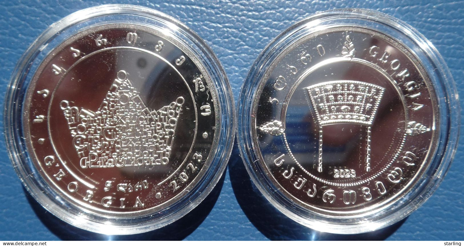 Georgia 2023 Kings Parnavaz I & Bagrat III 5 Lari Coin Silver Proof   See Description Please - Géorgie