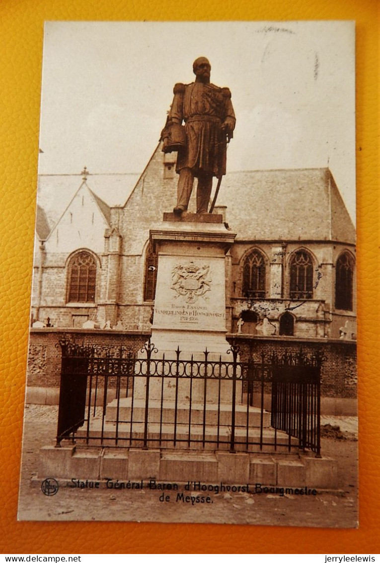 MEISE - MEYSSE  - Statue Général Baron D'Hooghvorst, Bourgmestre De Meysse - Standbeeld Burgmeester Hooghvorst - 1913 - Meise