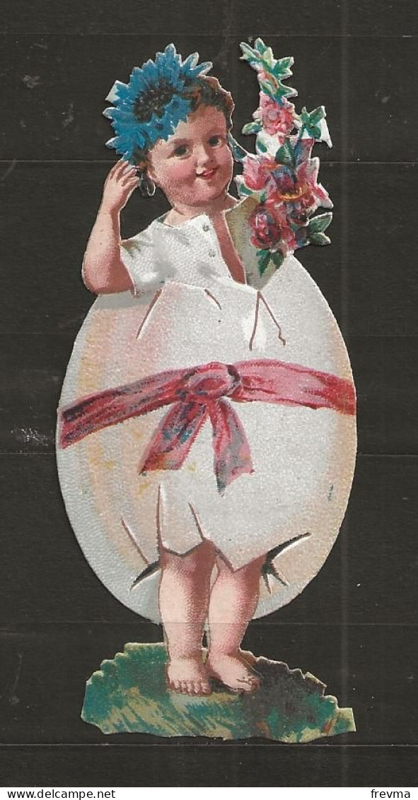 Découpis Oeufs De Paques Année 1900 - Easter