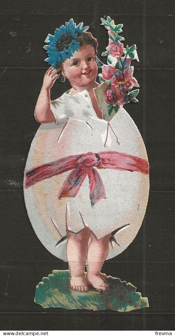 Découpis Oeufs De Paques Année 1900 - Di Pasqua