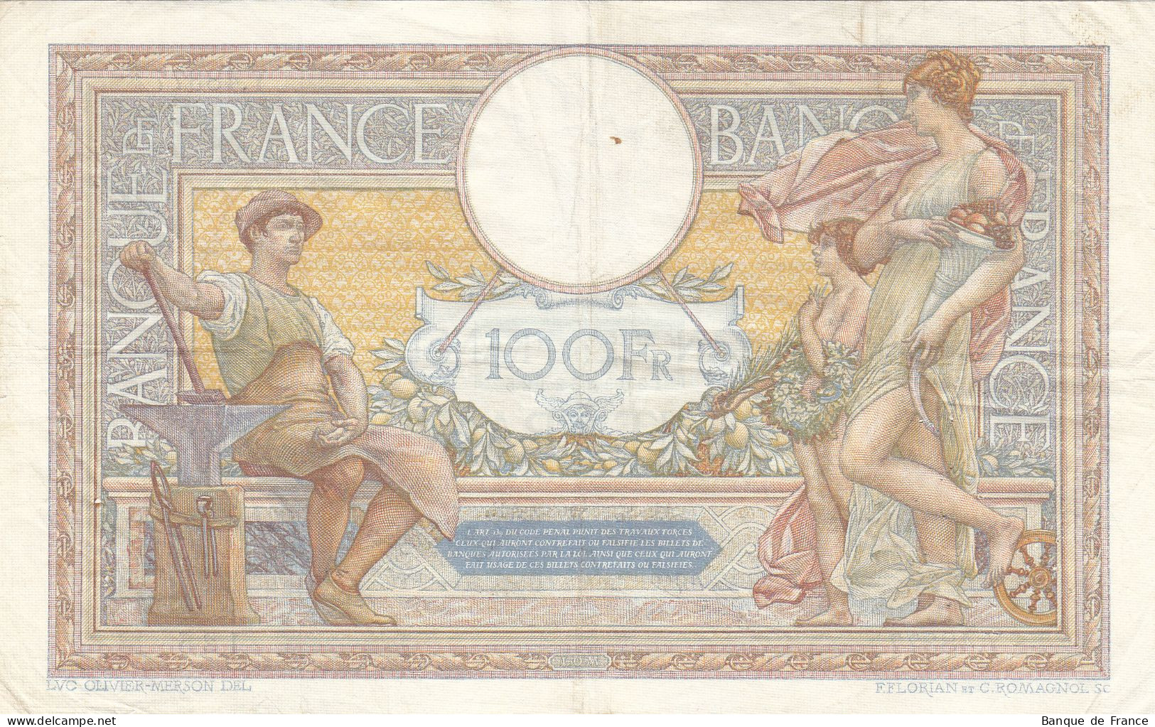 100 F L.O. Merson Du 23-5-1935 FAY 24.14 Alph. Y.48377 - 100 F 1908-1939 ''Luc Olivier Merson''