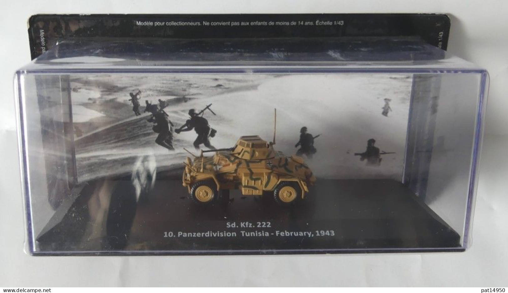 PAT14950 SD KFZ 222 PANZERDIVISION TUNISIE - Militares