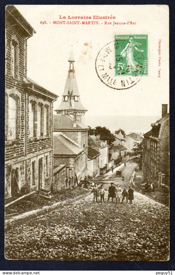 54. Mont-Saint-Martin. Rue Jeanne D'Arc. Enfants. 1913 - Mont Saint Martin