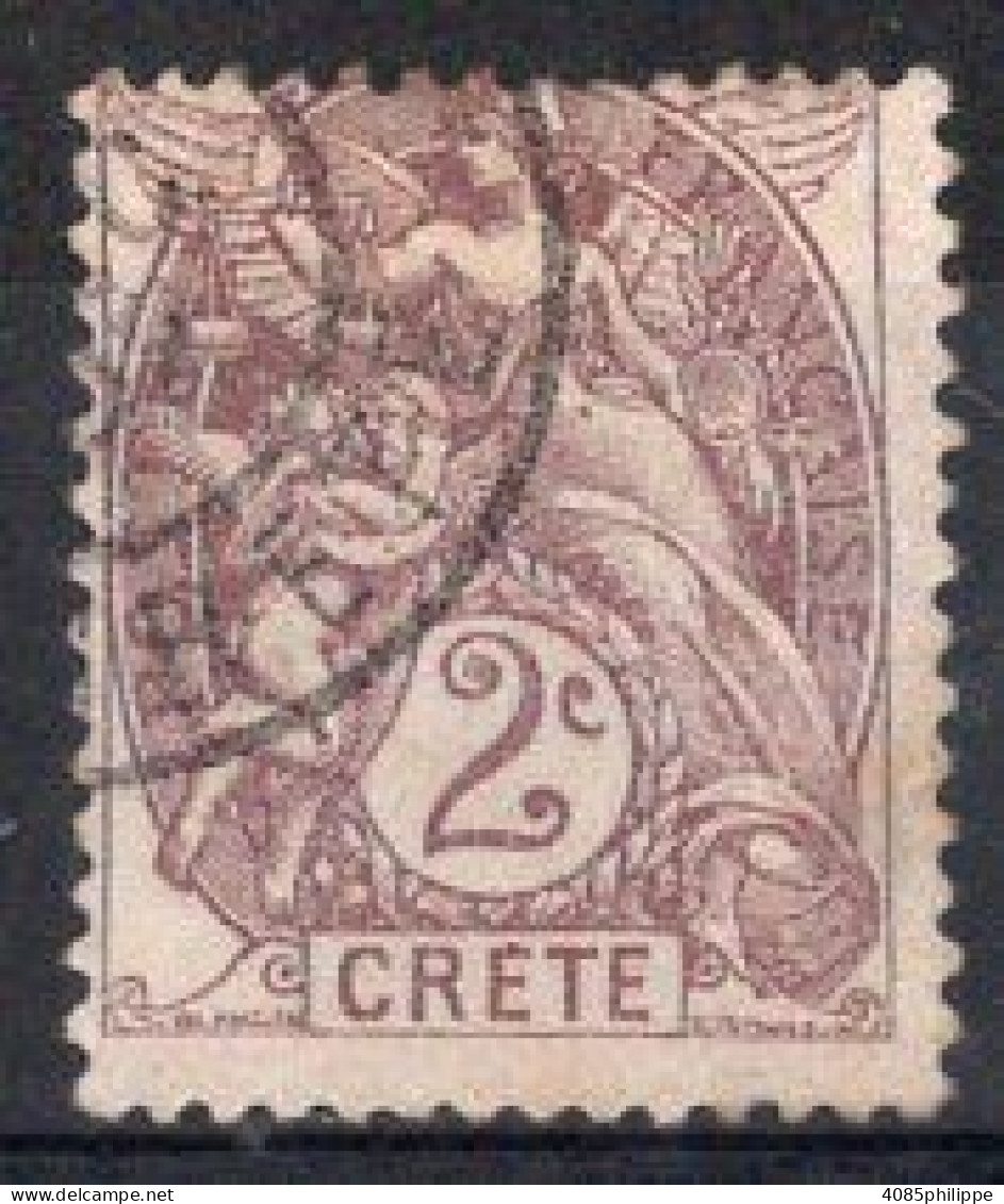 CRETE Timbre Poste N°2 Oblitéré TB Cote : 2€50 - Oblitérés