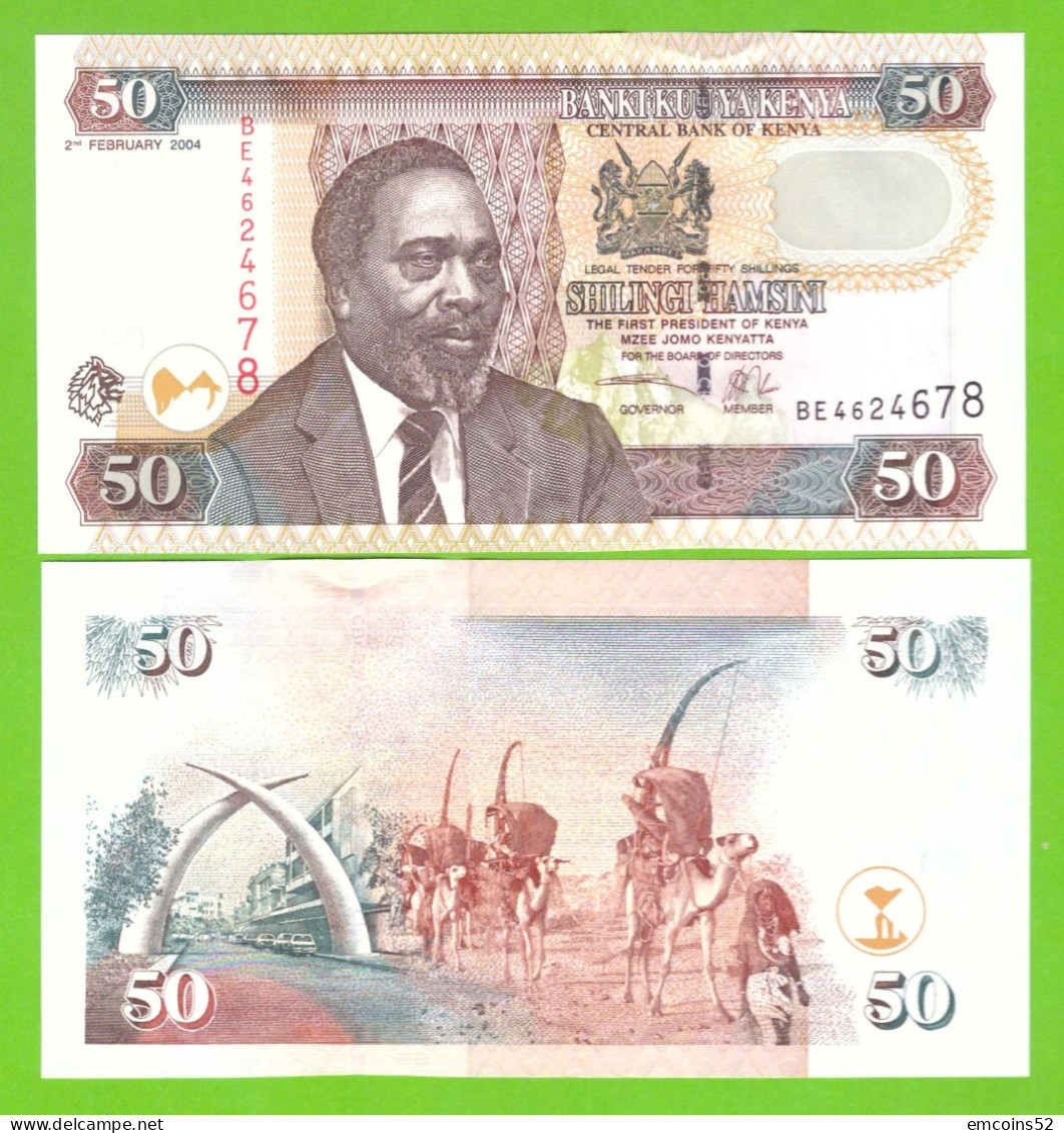 KENYA 50 SHILINGI 2004 P-41b  UNC - Kenia