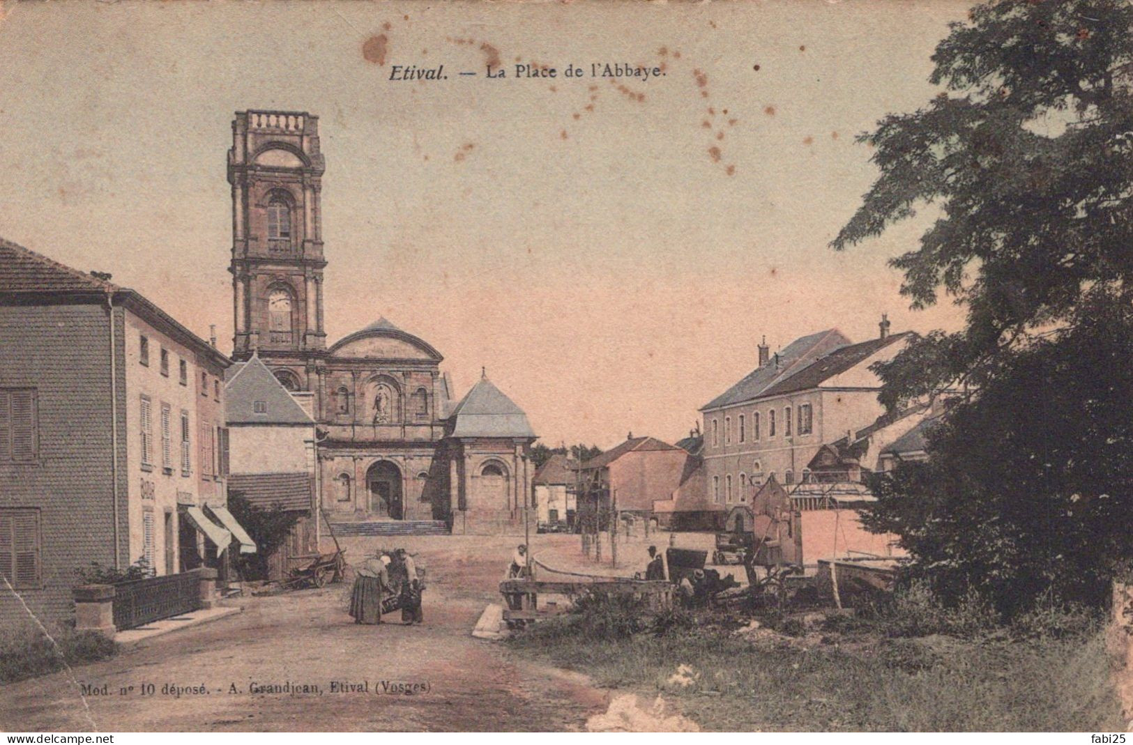 ETIVAL LA PLACE DE L ABBAYE - Etival Clairefontaine