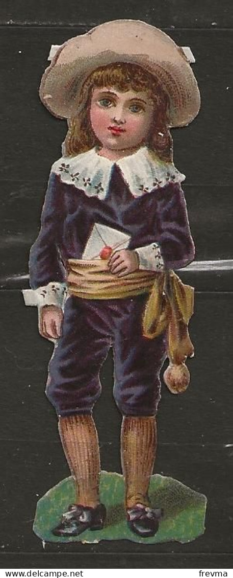 Découpis Gaufrée Garçon Année 1900 - Enfants