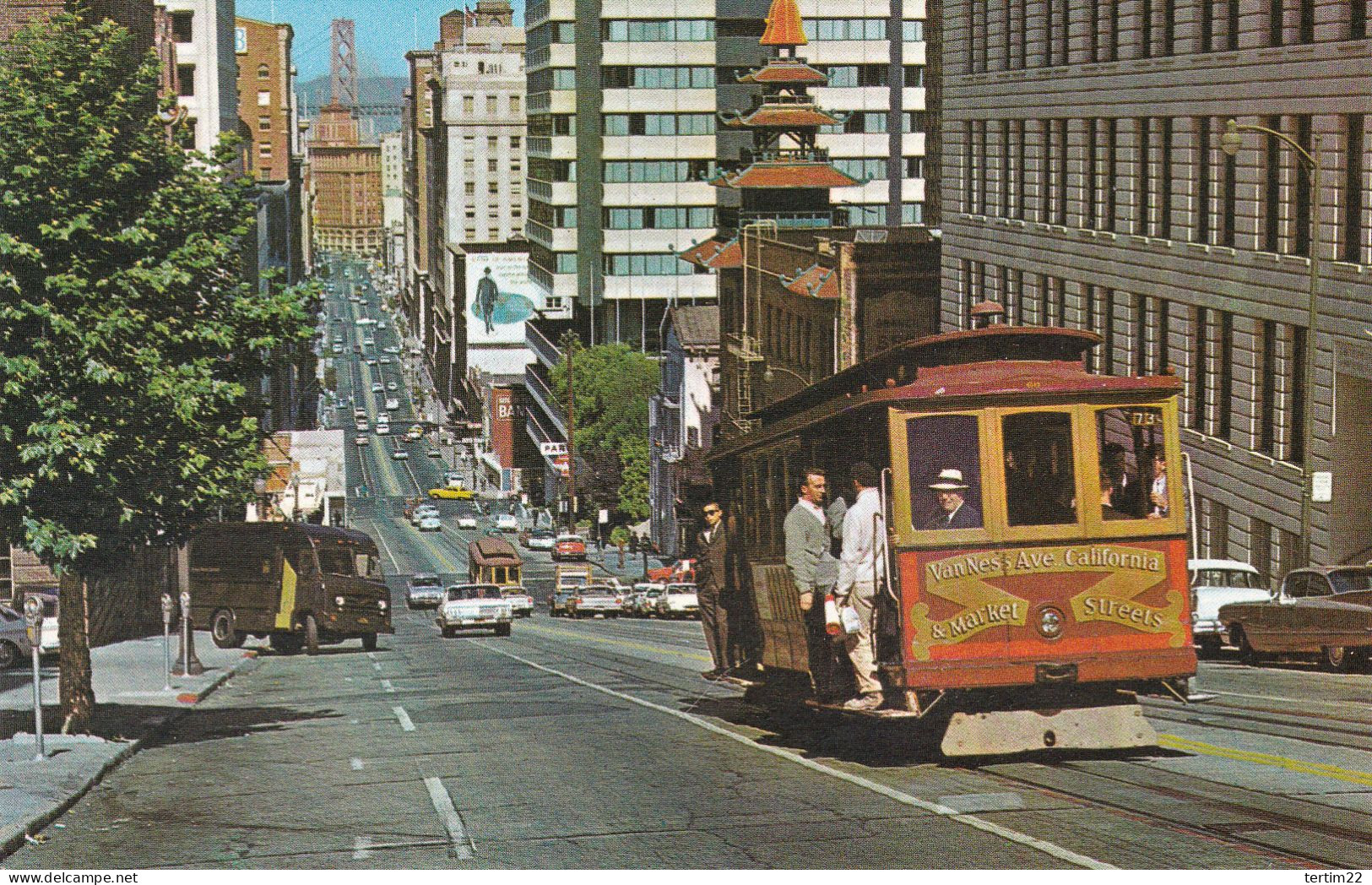 SAN FRANCISCO . CABLE CAR . CALIFORNIA - San Francisco