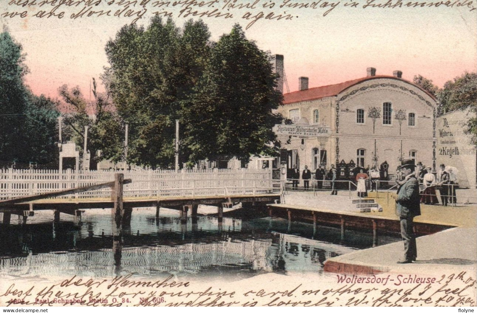 Woltersdorf - Schleuse - Canal écluse - Restaurant Woltersdorfer Mühle - Allemagne Germany - Woltersdorf