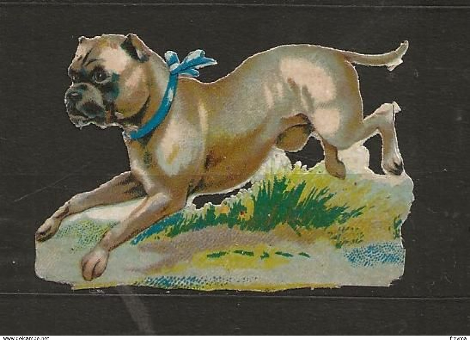 Découpis Gaufrée Chien Année 1900 - Animali