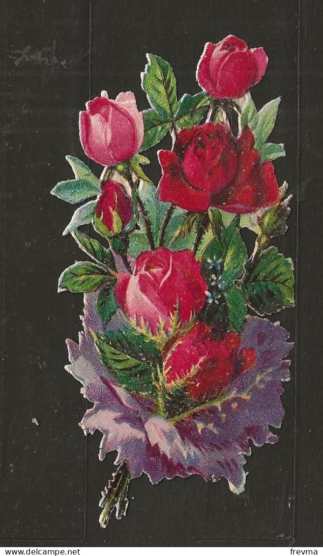 Découpis Gaufré Fleur Année 1900 - Blumen