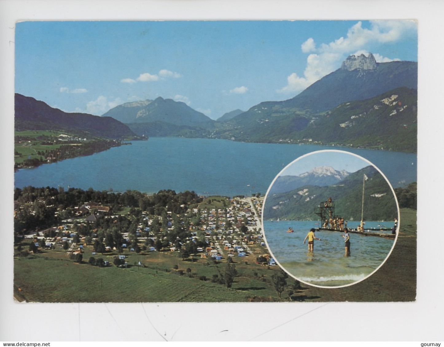 Doussard Sur Le Lac D'Annecy, Le Camping Et La Plage (cp N°311 Gardet) - Doussard