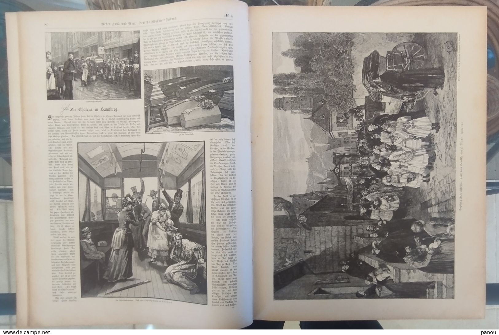 Über Land Und Meer 1892 Band 69 Nr 4. Zigeuner ROMA ROMANI Düsseldorf Hafen. Monterosso Al Mare Spezia CHOLERA HAMBOURG - Other & Unclassified