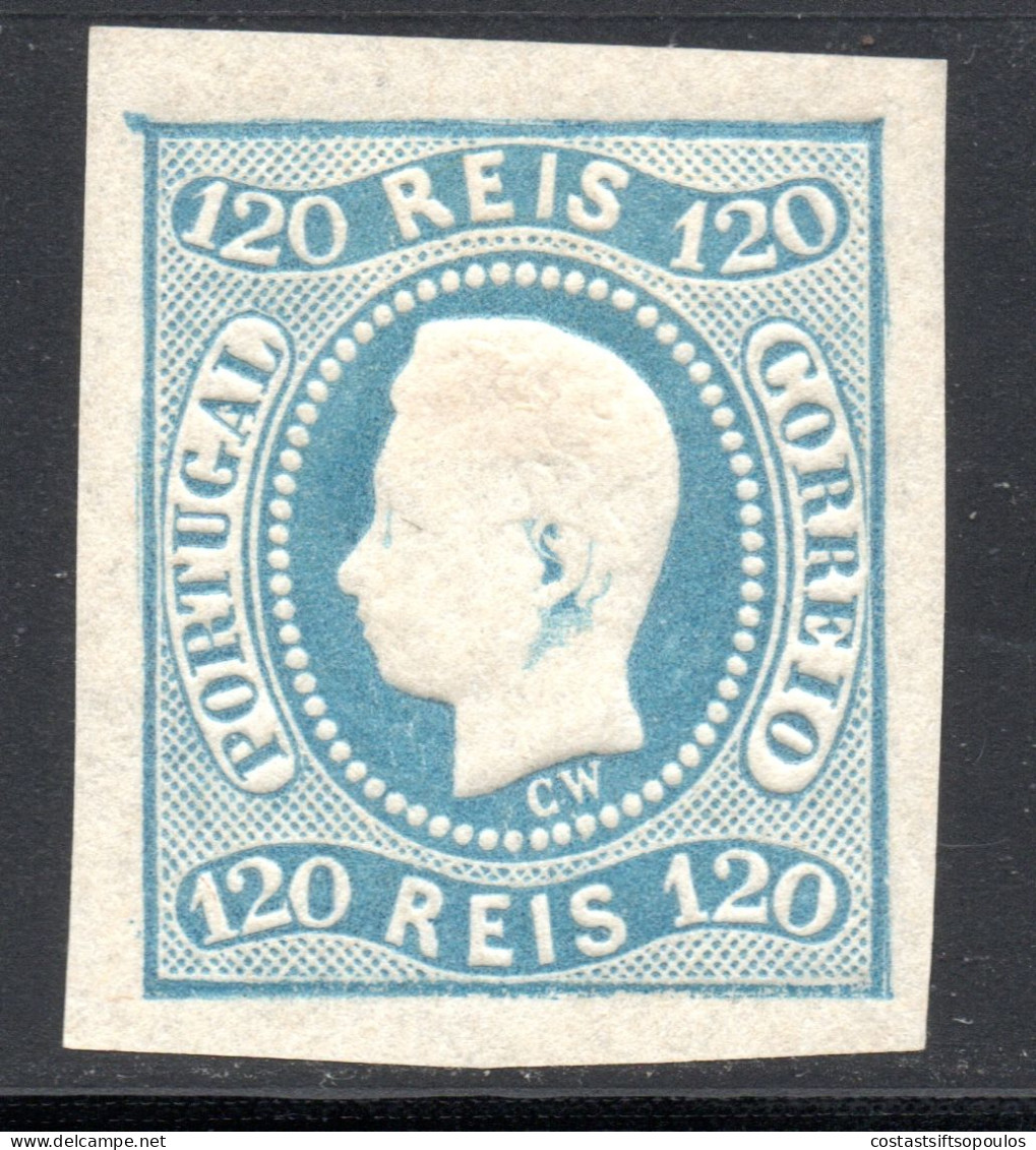 1763. PORTUGAL 1866 KING LUIZ 120R #24 MH. IT LOOKS REPRINT??? - Ongebruikt