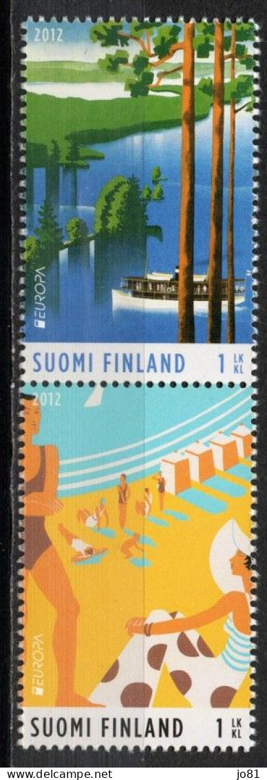 Finlande YT 2146-2147 Paire Verticale Neuf Sans Charnière XX MNH Europa 2012 - Unused Stamps