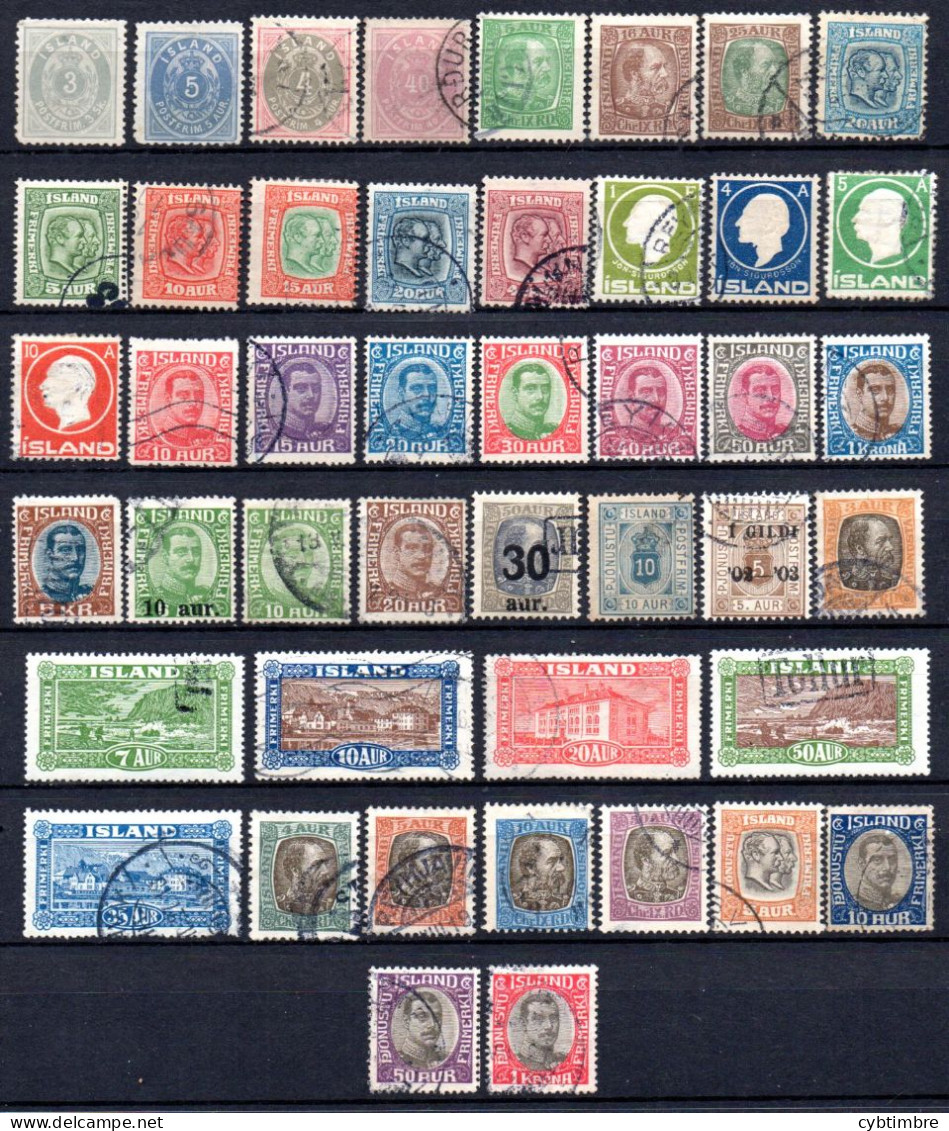 Islande: Lot Cote Supérieure à 1000€ - Collections, Lots & Series