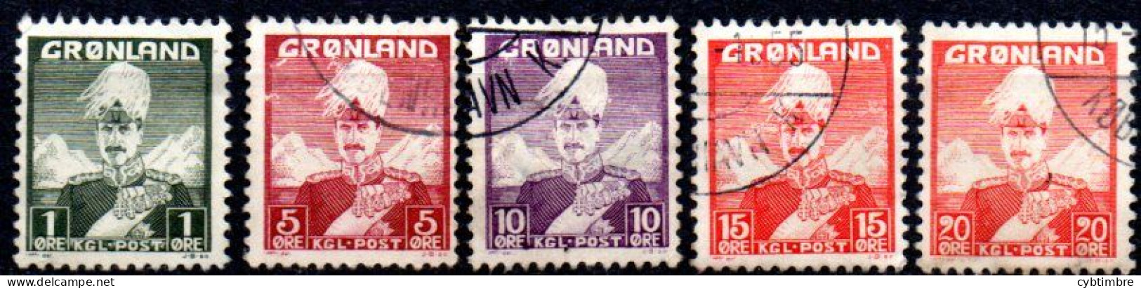 Groenland: Yvert N° 1/6, Sauf 6 - Used Stamps