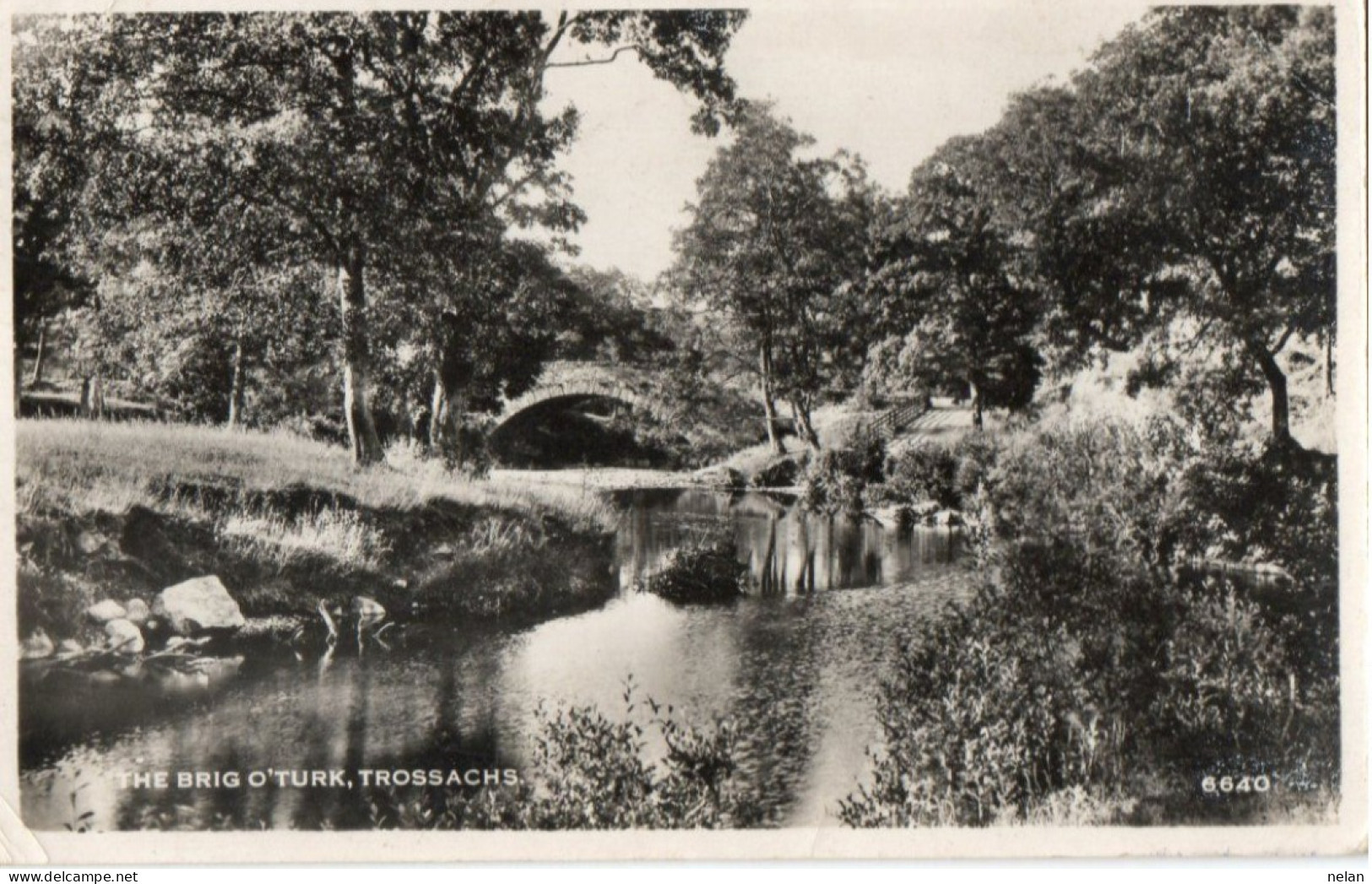 THE BRIG O TURK , TROSSACHS - F.P. - STORIA POSTALE - Ayrshire