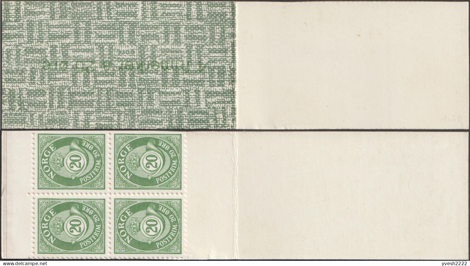 Norvège 1952. Carnet Contenant 4 X Les Y&T 223 Et 324A (5 Et 20 Øre), Michel 218 Et 357 - Booklets