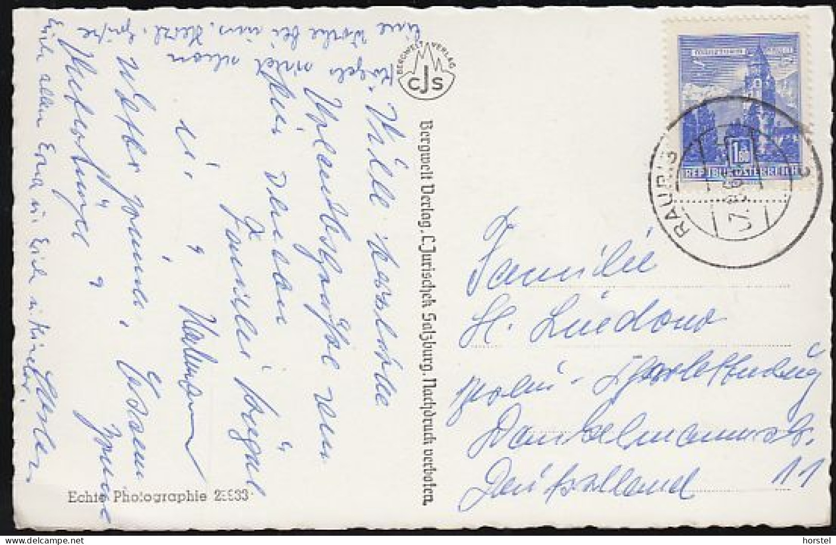 Austria - 5661 Rauris - Bucheben Im Raurisertal - Ortsansicht Mit Kirche (60er Jahre) Stamp - Rauris