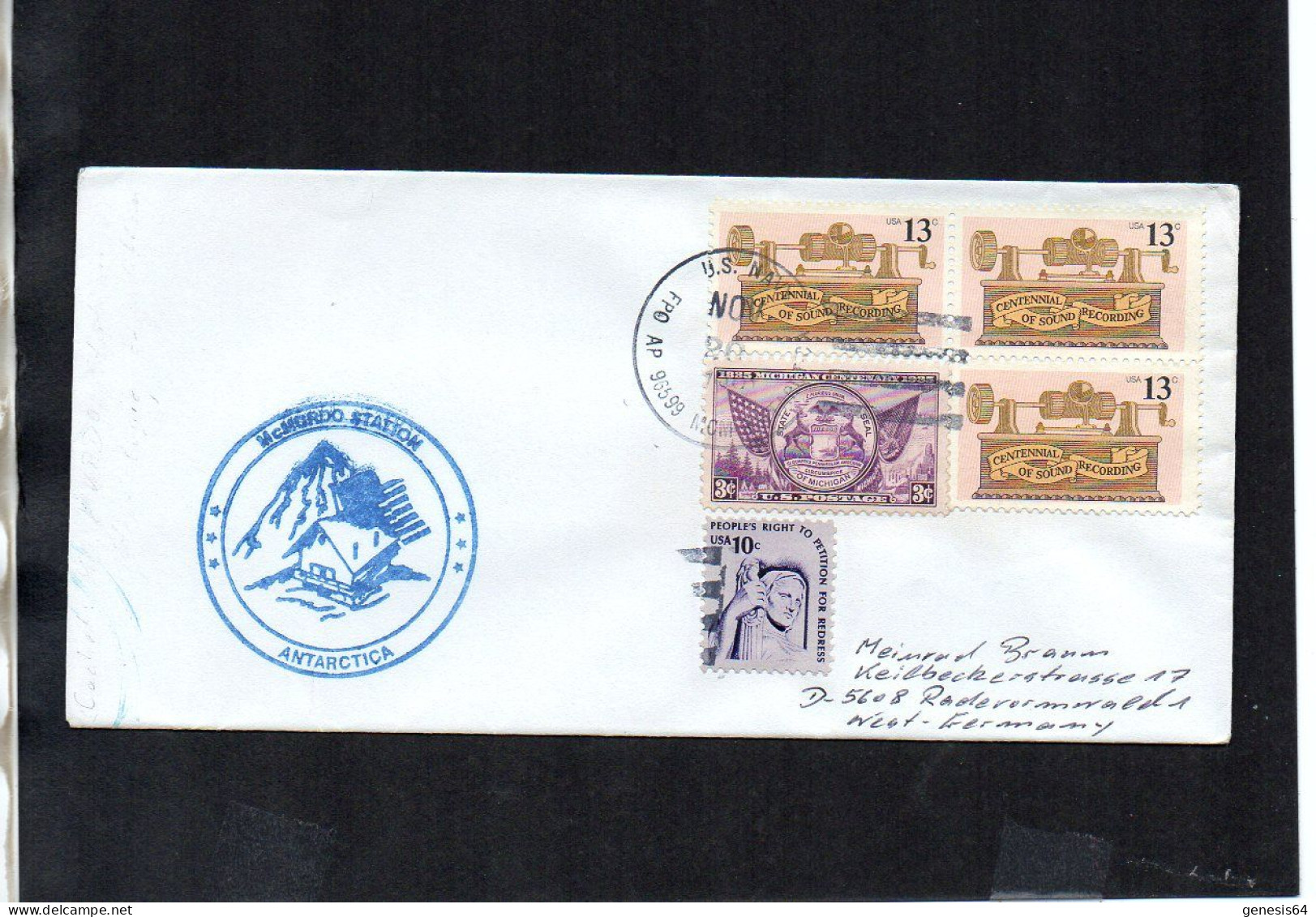 USA Cover. Polar Philately - North Pole - US NAVY Antarctica - (1ATK112) - Otros & Sin Clasificación