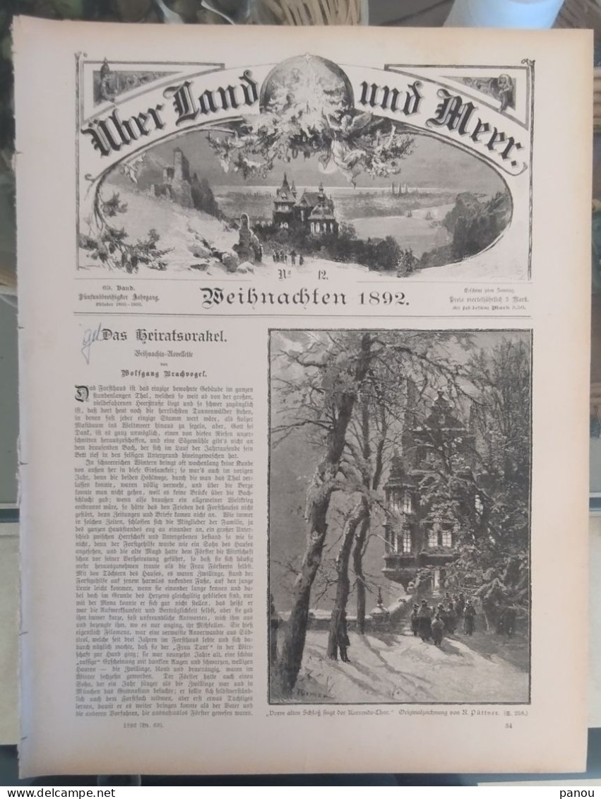 Über Land Und Meer 1892 Band 69 Nr 12. KINDER CHILDREN ENFANTS - Autres & Non Classés